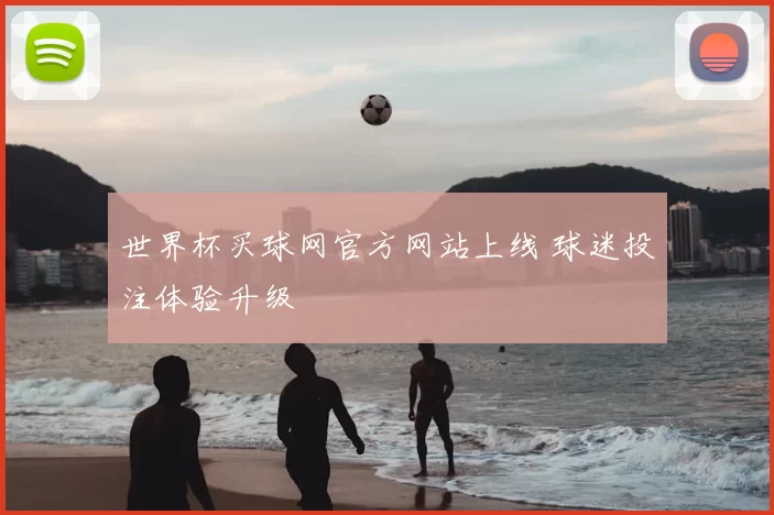 世界杯买球网官方网站上线 球迷投注体验升级