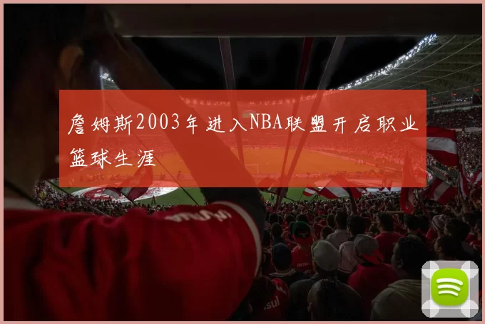 詹姆斯2003年进入NBA联盟开启职业篮球生涯