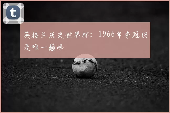 英格兰历史世界杯：1966年夺冠仍是唯一巅峰